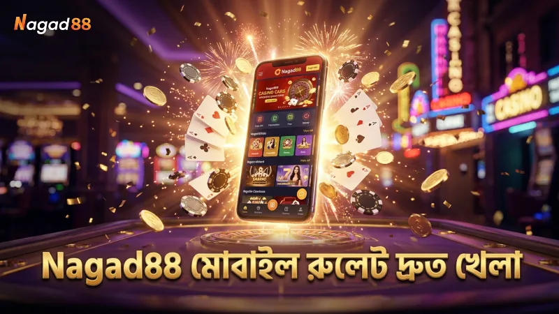 Nagad88 মোবাইল প্ল্যাটফর্মে দ্রুত লাইটিং রুলেট খেলা।