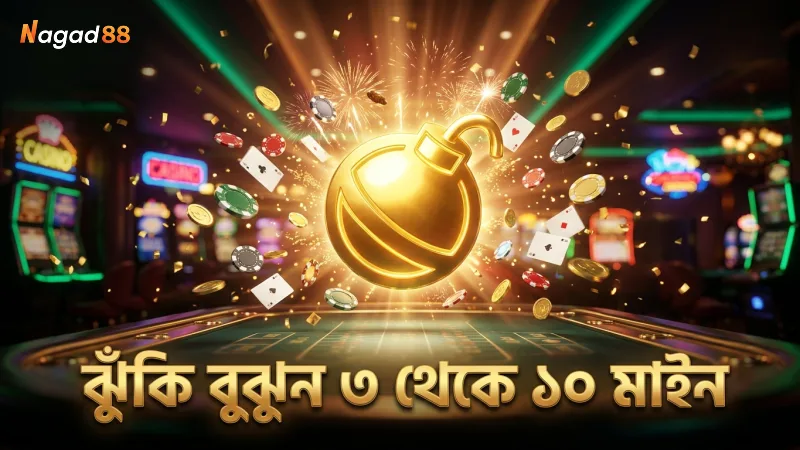 ৩ থেকে ১০ মাইন সেট করে ঝুঁকি ও পে-আউট অনুপাত বোঝা যায়।