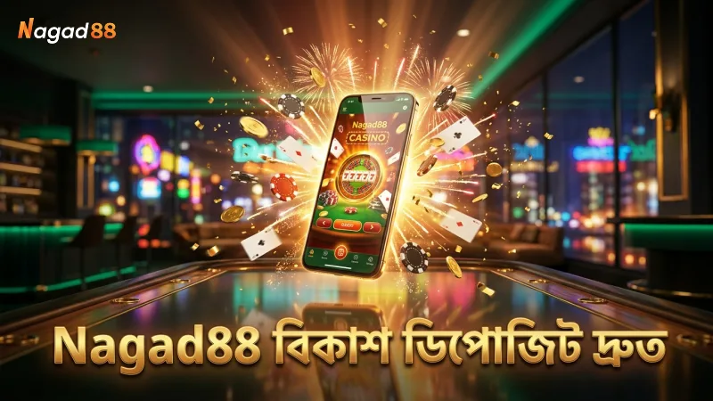 Nagad88 ডিপোজিট বিকাশের মাধ্যমে দ্রুত এবং নিরাপদ লেনদেন নিশ্চিত করে।